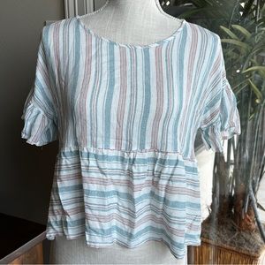 Paper Crane Striped Summer Top